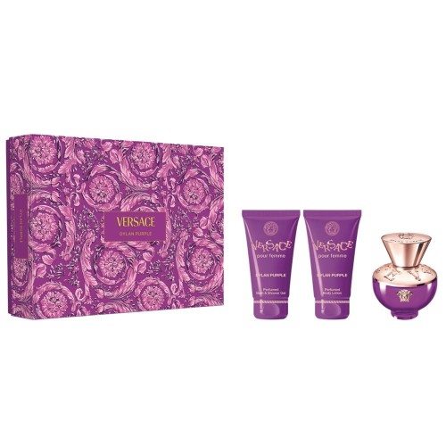 SET VERSACE Dylan Purple EDP spray 50ml + SHOWER GEL 50ml + BODY LOTION 50ml-1 24849
