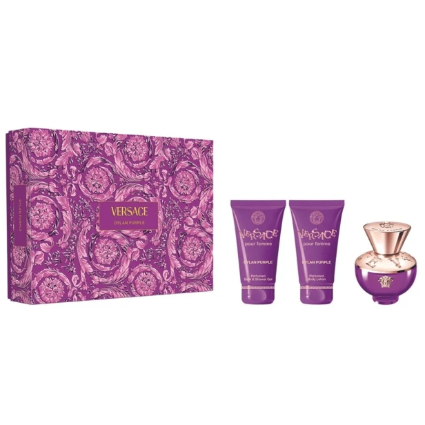 SET VERSACE Dylan Purple EDP spray 50ml + SHOWER GEL 50ml + BODY LOTION 50ml-1 24849