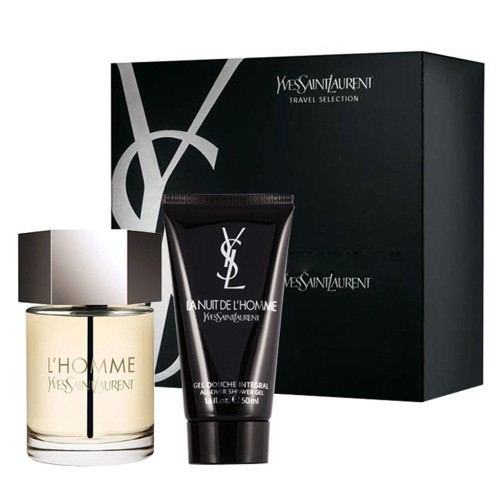 SET YVES SAINT LAURENT L'Homme EDT spray 100ml + SHOWER GEL 50ml-1 24858