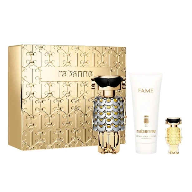 SET PACO RABANNE Fame EDP spray 80ml + BODY LOTION 100ml + MINIATURA EDP spray 4ml-1 25057