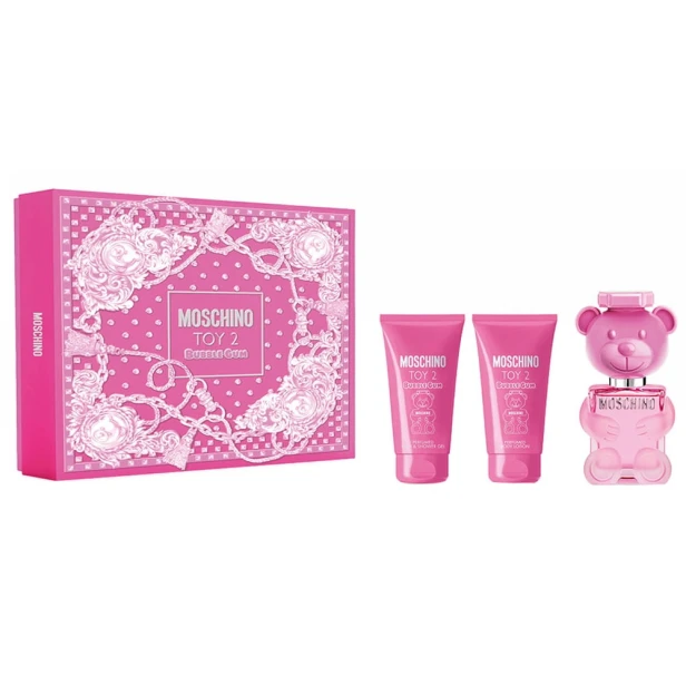 SET MOSCHINO Toy 2 Bubble Gum EDT spray 50ml + BODY LOTION 50ml + SHOWER GEL 50ml-1 25746