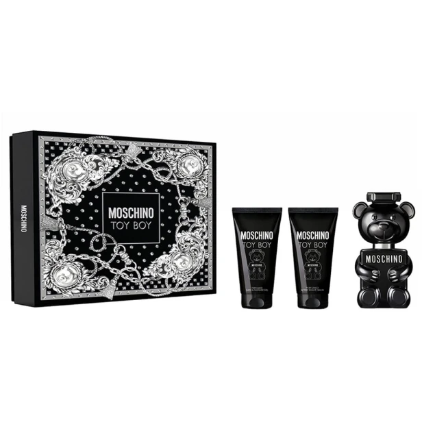 SET MOSCHINO Toy Boy EDP spray 50ml + SHOWER GEL 50ml + AFTER SHAVE BALM 50ml-1 25778