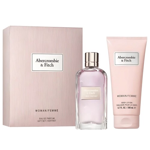 SET ABERCROMBIE&FITCH First Instinct Woman EDP spray 100ml + BODY LOTION 200ml-1 26239 