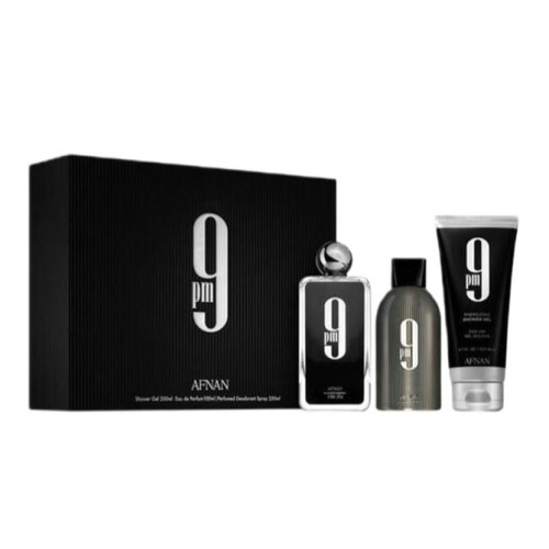 SET AFNAN 9 PM EDP spray 100ml + SHOWER GEL 150ml + DEO SPRAY 250ml-1 26276 