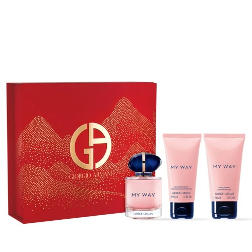 SET GIORGIO ARMANI My Way EDP spray 50ml + SHOWER GEL 50ml + BODY LOTION 50ml-1 26792 