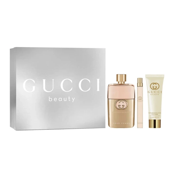 SET GUCCI Guilty Pour Femme EDP spray 90ml + EDP spray 10ml + BODY LOTION 50ml-1 26844 