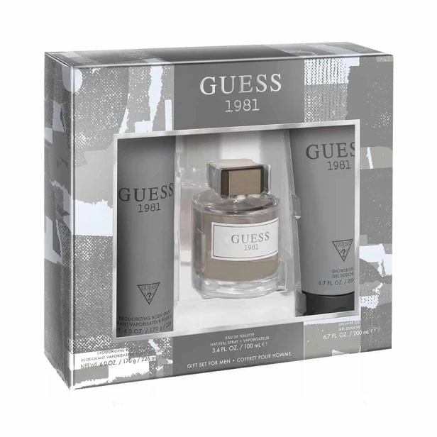 SET GUESS 1981 EDT spray 100ml + SHOWER GEL 200ml + DEO spray 226ml-1 26897 