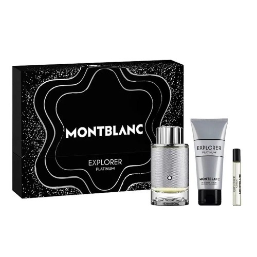 SET MONT BLANC Explorer Platinum EDP spray 100ml + MINIATURA EDP 7,5ml + SHOWER GEL 100ml-1 27266 