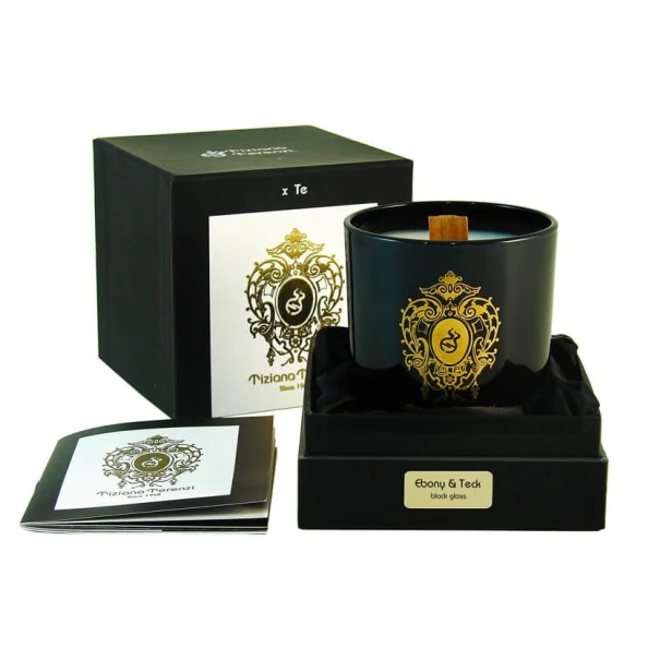 TIZIANA TERENZI Ebony and Teck CANDLE 170g-1 27614 