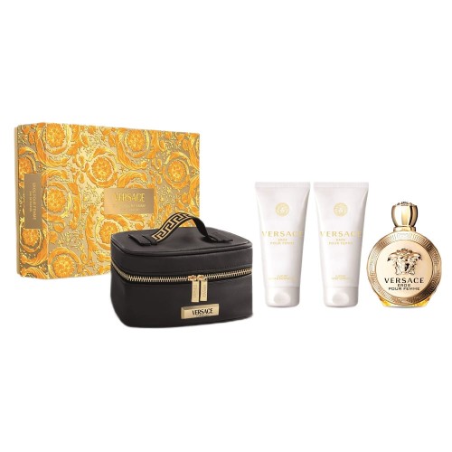 SET VERSACE Eros EDP spray 100ml + BODY LOTION 100ml + SHOWER GEL 100ml + COSMETIC BAG-1 27738 
