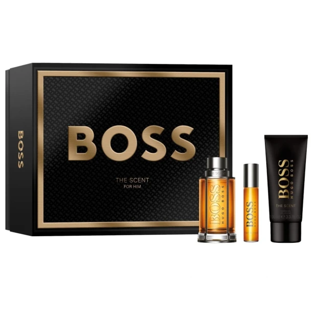 SET HUGO BOSS The Scent for Man EDT spray 100ml + EDT spray 10ml + SHOWER GEL 100ml-1 28058 