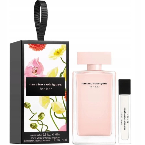 SET NARCISO RODRIGUEZ For Her EDP spray 100ml + EDP spray 10ml-1 28078 