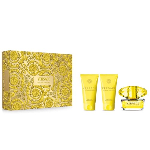 SET VERSACE Yellow Diamond EDT spray 50ml + SHOWER GEL 50ml + BODY LOTION 50ml-1 28321 