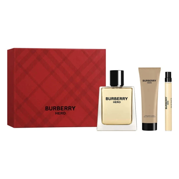 SET BURBERRY Hero EDT spray 100ml + SHOWER GEL 75ml + EDT spray 10ml-1 28354 