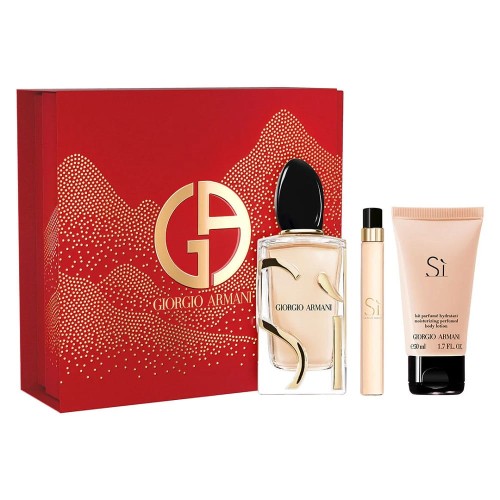 SET GIORGIO ARMANI Si EDP spray 100ml + EDP spray 10ml + BODY LOTION 50ml-1 28993 
