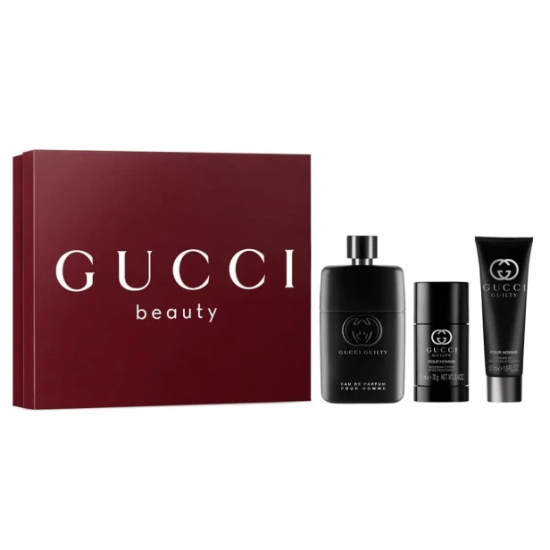SET GUCCI Guilty Pour Homme EDP spray 90ml + DEO STICK 75ml + SHOWER GEL 50ml-1 29025 
