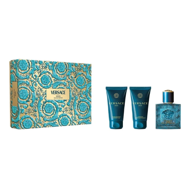 SET VERSACE Eros EDP spray 50ml + SHOWER GEL 50ml + AFTER SHAVE BALM 50ml-1 29170 