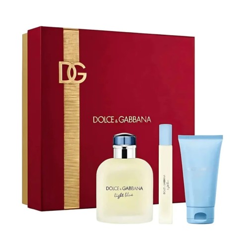 SET DOLCE&GABBANA Light Blue Pour Homme EDT spray 125ml + SHOWER GEL 50ml + EDT 10ml-1 29296 