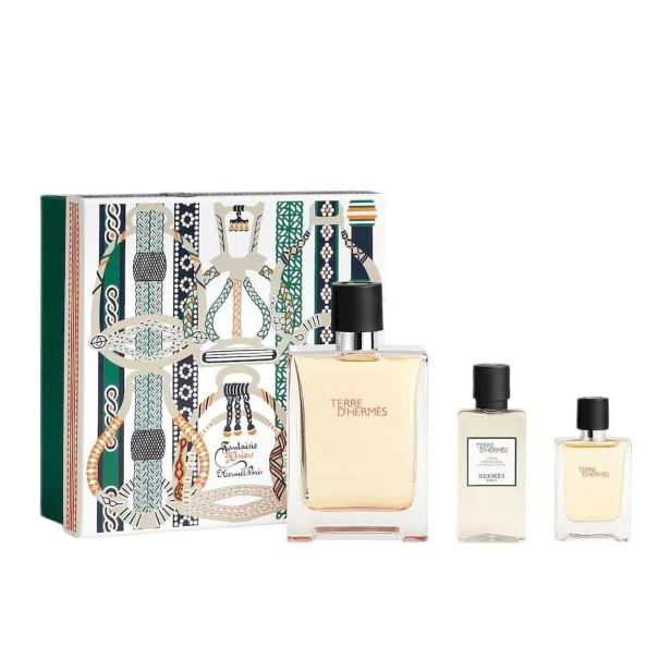 SET HERMES Terre D'Hermes EDT spray 100ml + EDT spray 12,5ml + AFTER SHAVE BALM 40ml-1 29333 